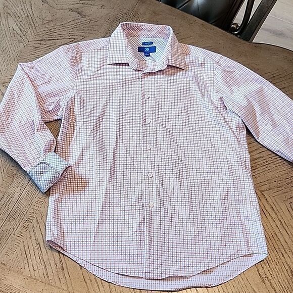 Mens non-iron dress shirt size L Egara - Picture 2 of 9